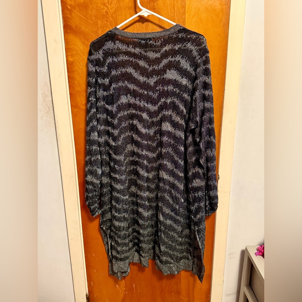 Belldini Metallic Black and Silver Cardigan - Picture 5 of 5